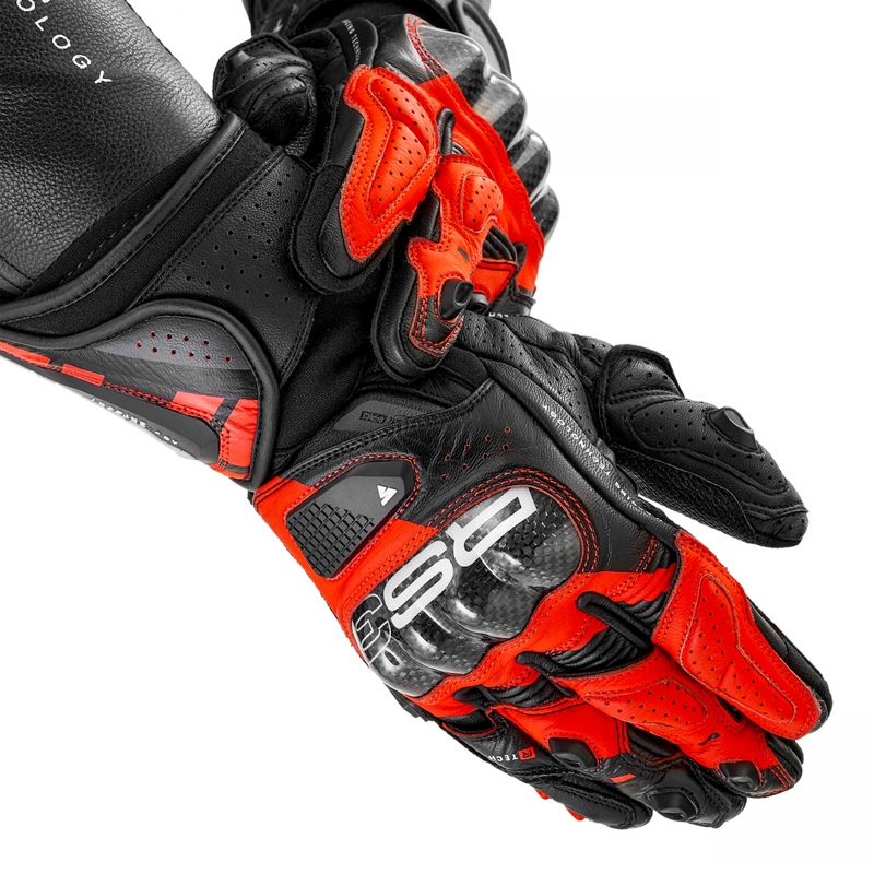 Guanti da moto Shimano RS-3 rosso fluo