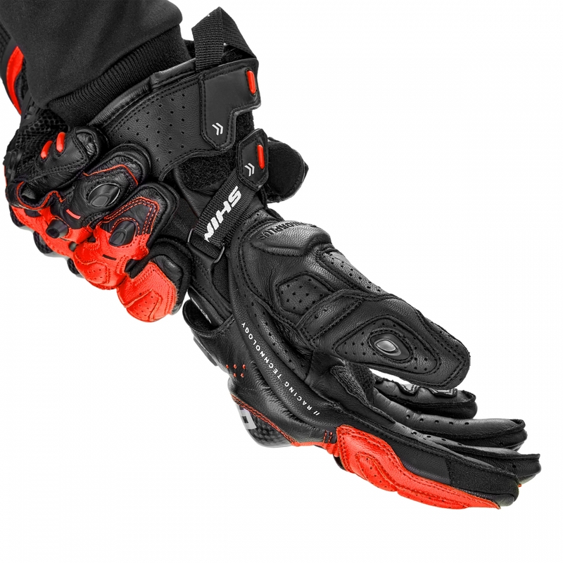 Guanti da moto Shimano RS-3 rosso fluo