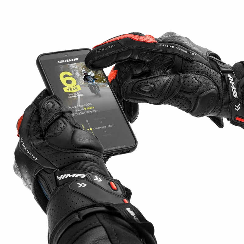 Guanti da moto Shimano RS-3 rosso fluo