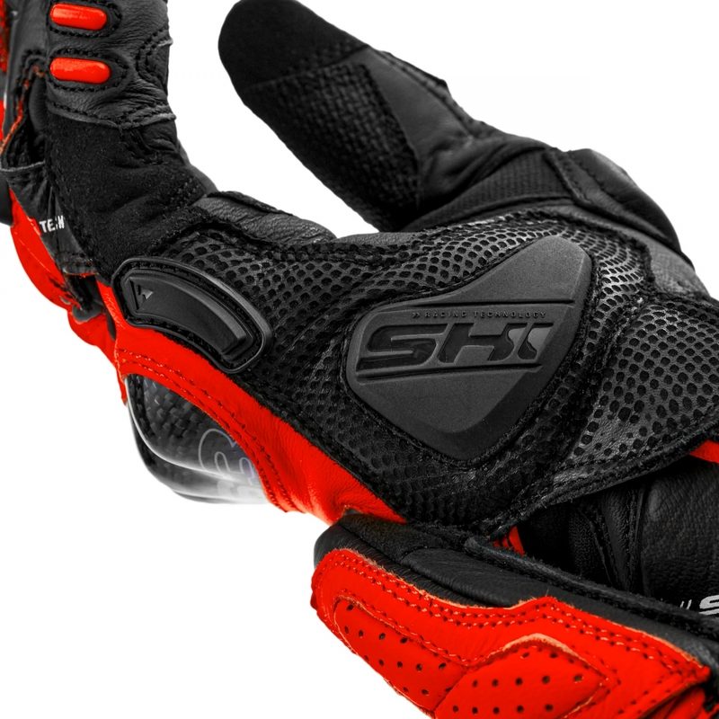 Guanti da moto Shimano RS-3 rosso fluo