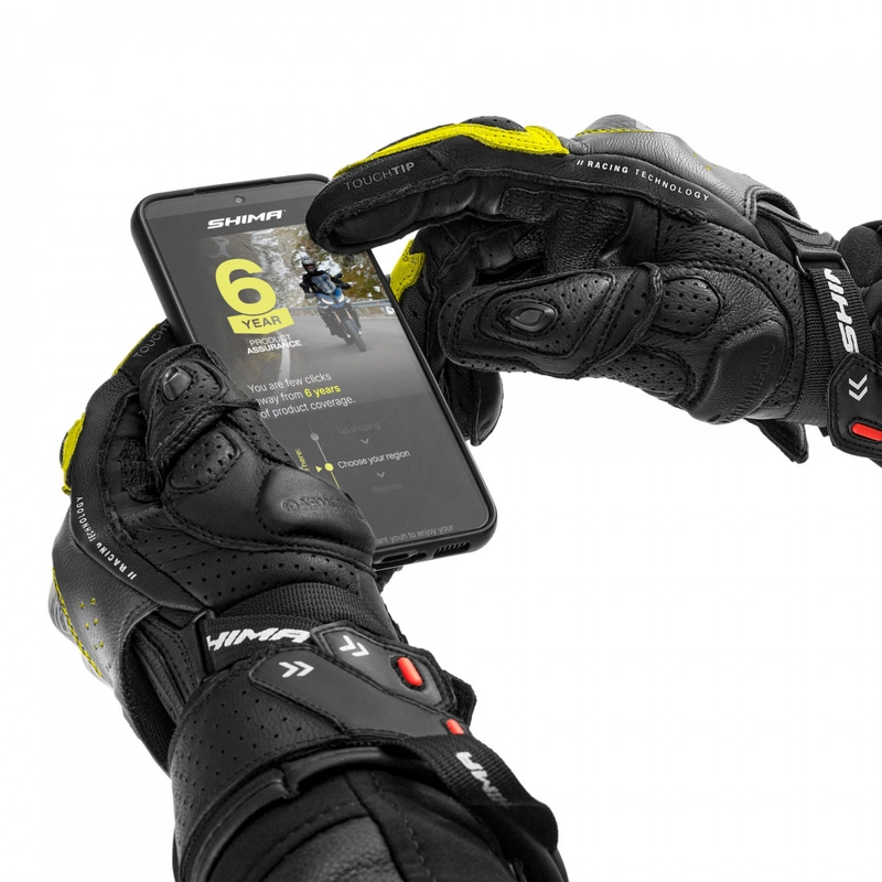 Guanti da moto Shimano RS-3 giallo fluo