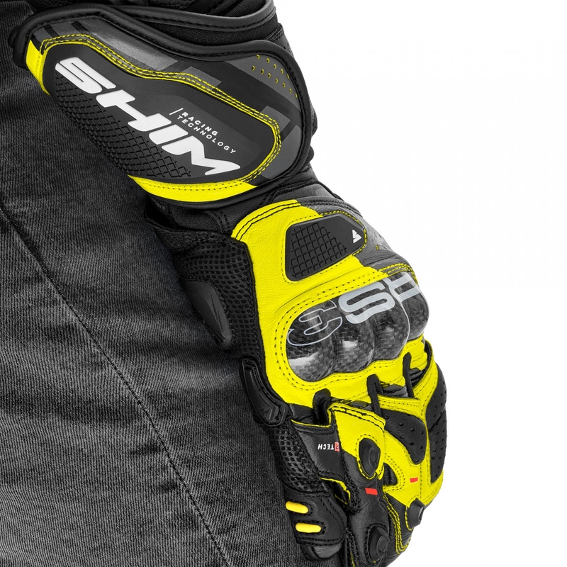 Guanti da moto Shimano RS-3 giallo fluo