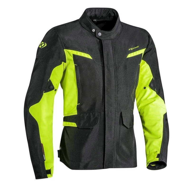 Bunda na motorku IXON Summit 2 černo-fluo žlutá výprodej