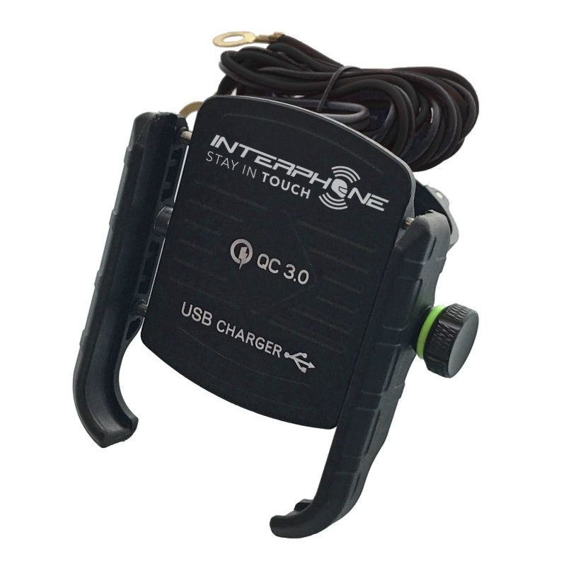 Univerzální držák Interphone Motocrab s USB portem