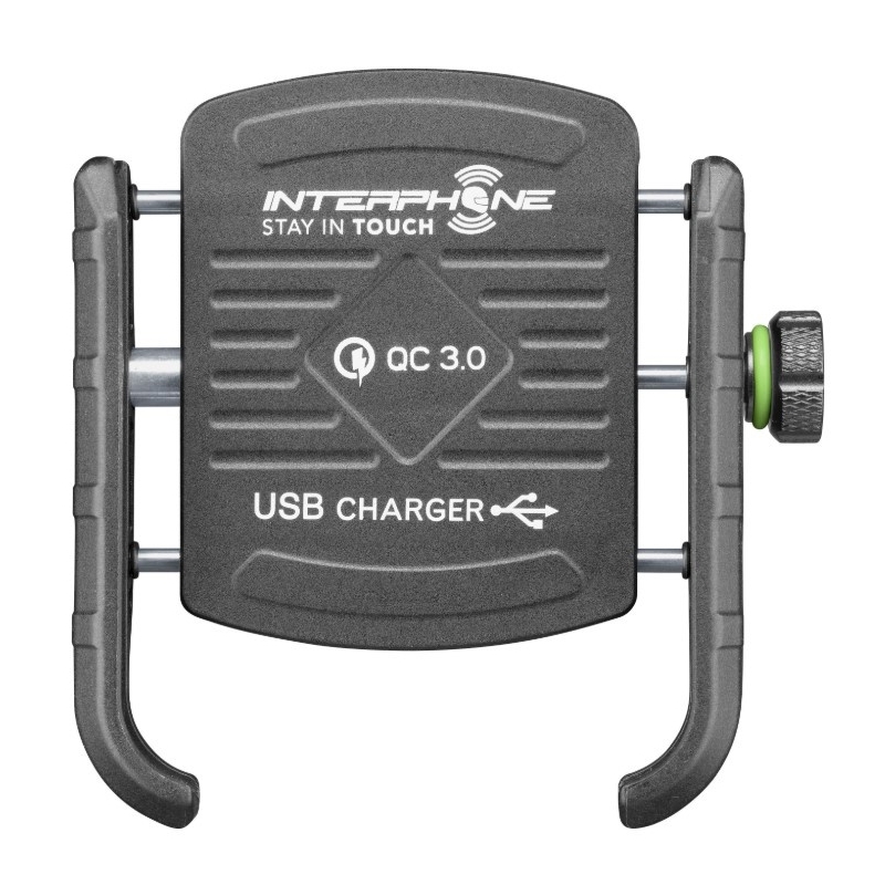Univerzální držák Interphone Motocrab s USB portem