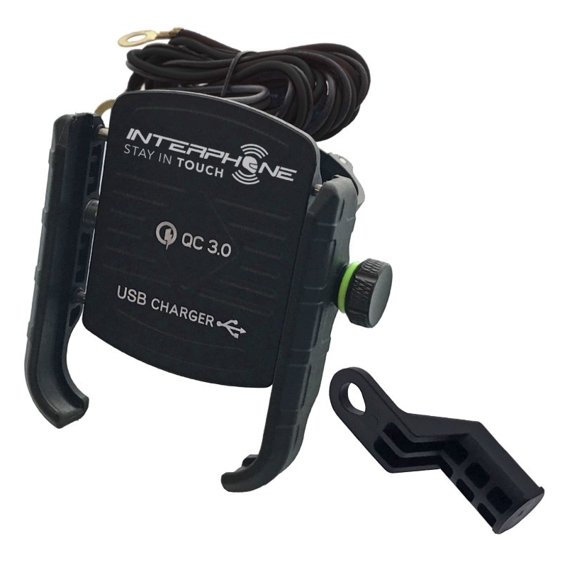 Univerzální držák Interphone Motocrab s USB portem