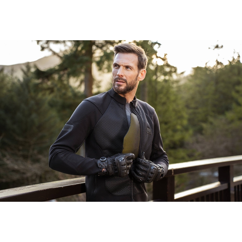 Protezione per il petto Knox Micro-Lock, colore nero.
