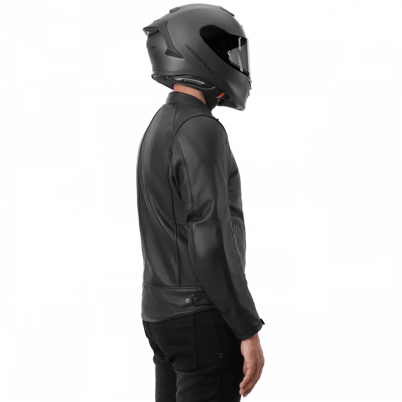 Giacca da motociclista in pelle Shimano Hunter 3.0 nera