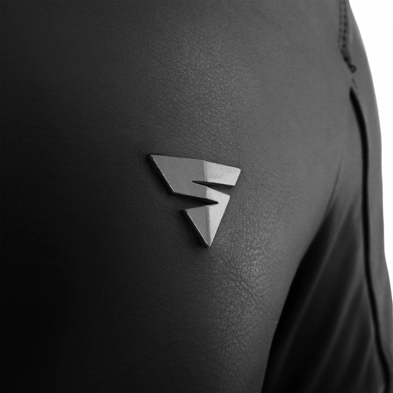 Giacca da motociclista in pelle Shimano Hunter 3.0 nera