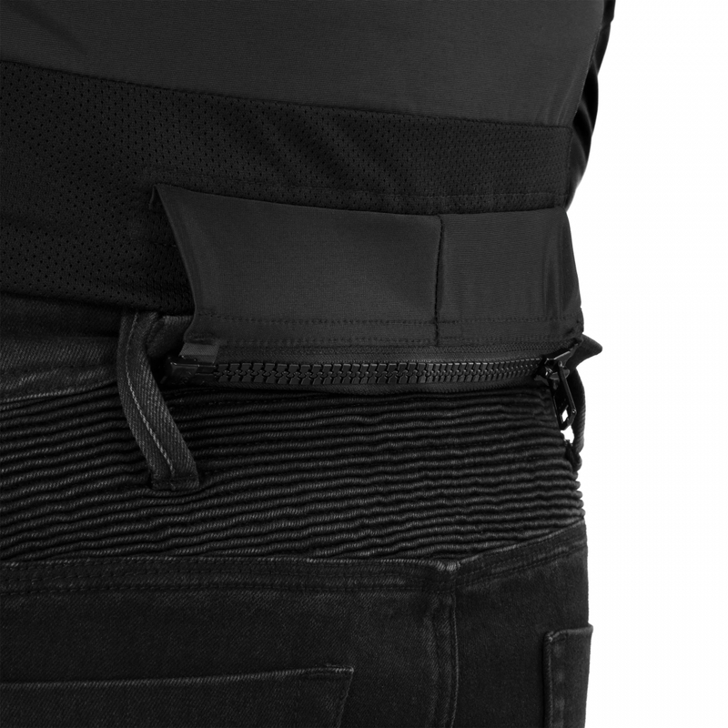 Giacca da motociclista in pelle Shimano Hunter 3.0 nera