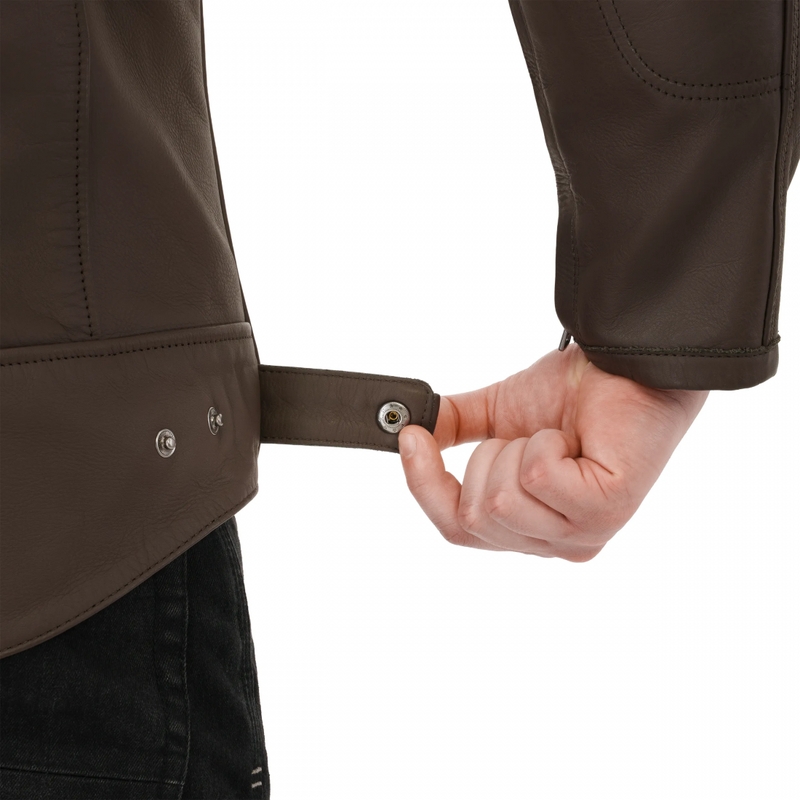 Giacca da motociclista in pelle Shima Hunter 3.0 marrone