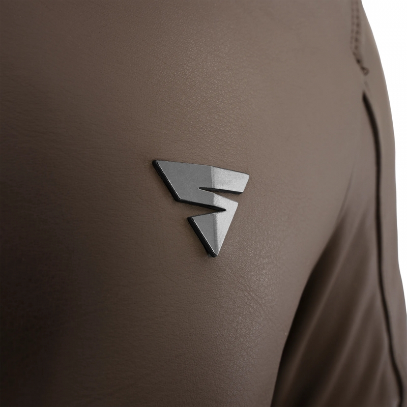 Giacca da motociclista in pelle Shima Hunter 3.0 marrone