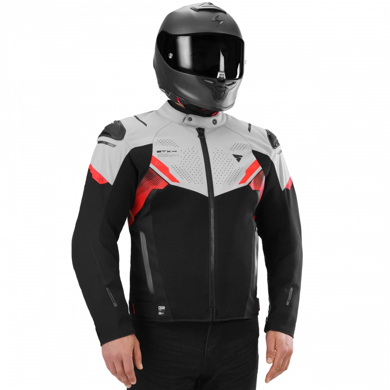Giacca da moto Shimano STX Air grigio-rosso