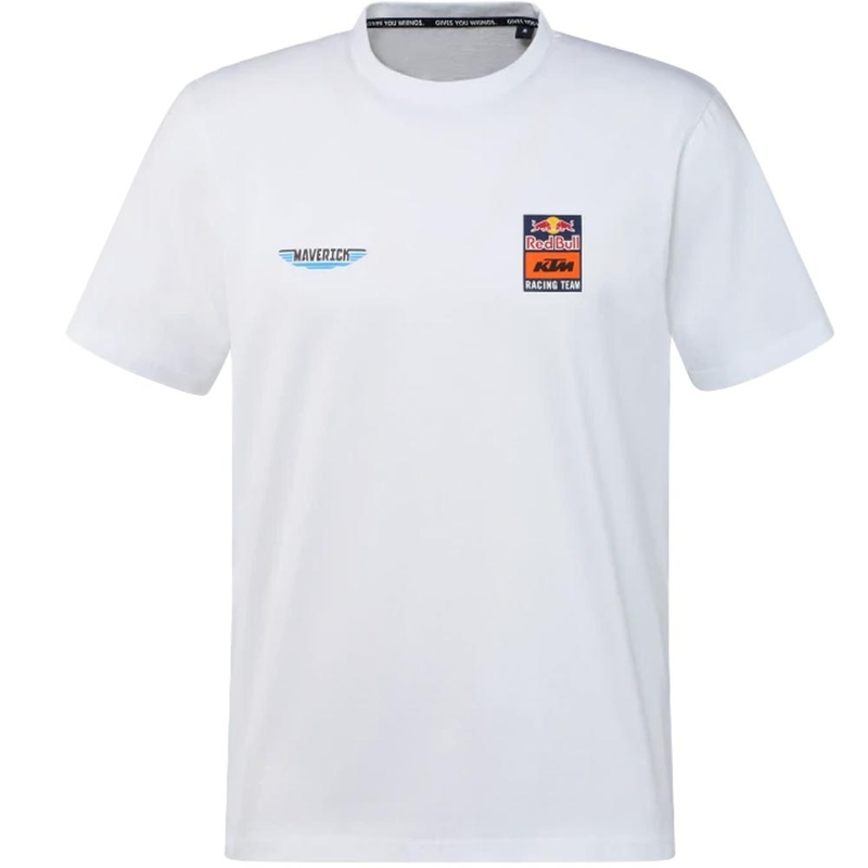 T-shirt bianca da pilota KTM Viñales