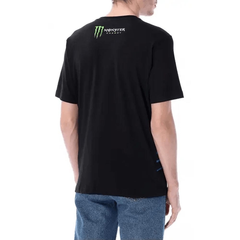 T-shirt nera con logo Monster Energy di Fabio Quartararo