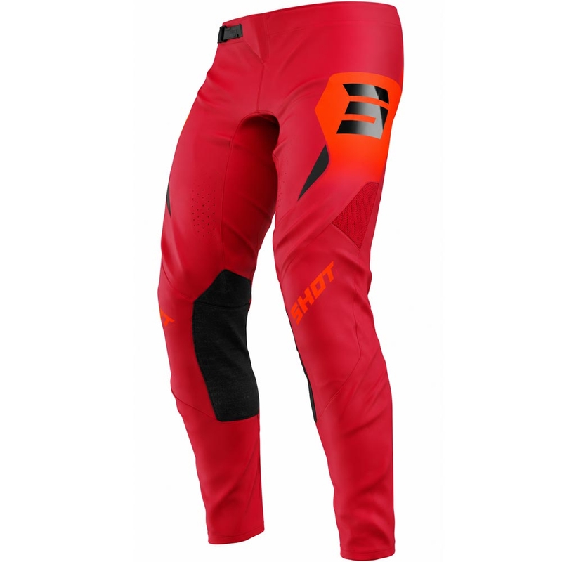 Pantaloni da motocross Shot Aerolite Phase rossi