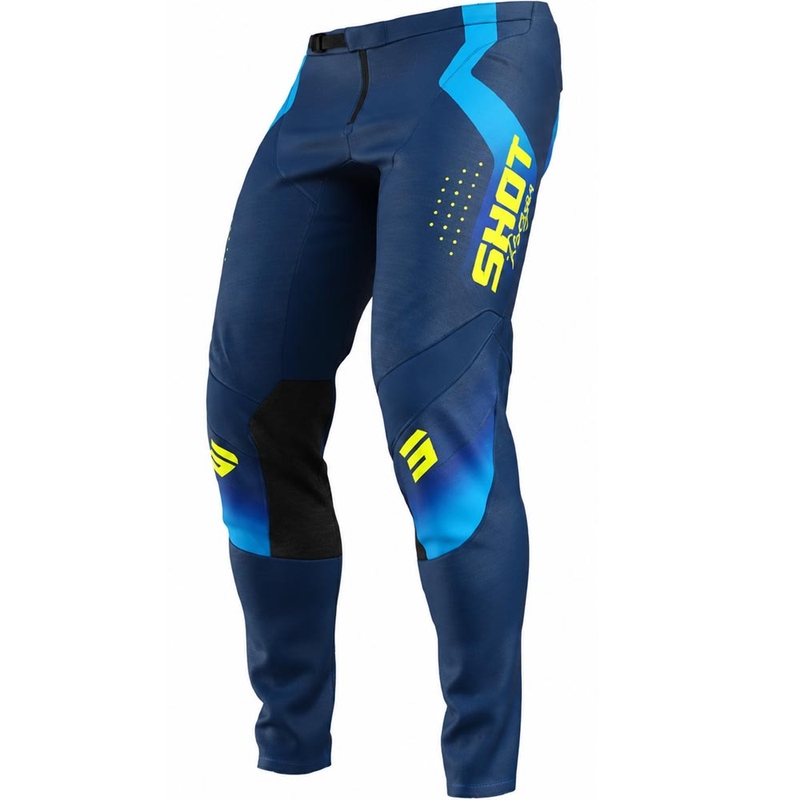 Pantaloni da motocross Shot Contact Stream blu