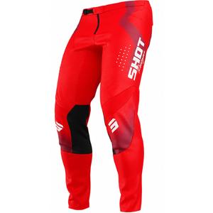 Pantaloni da motocross Shot Contact Stream rossi