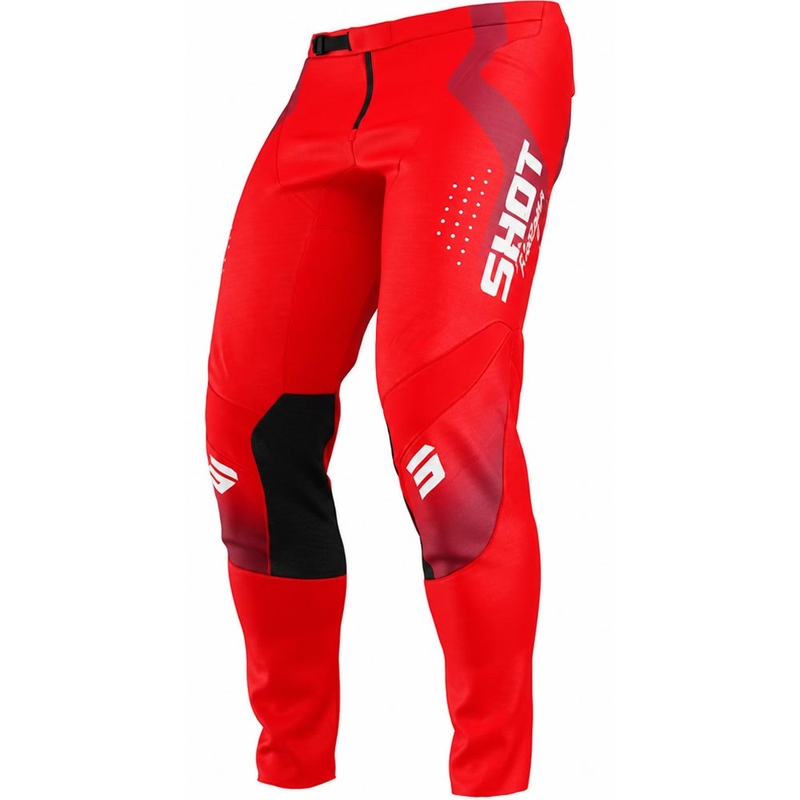 Pantaloni da motocross Shot Contact Stream rossi