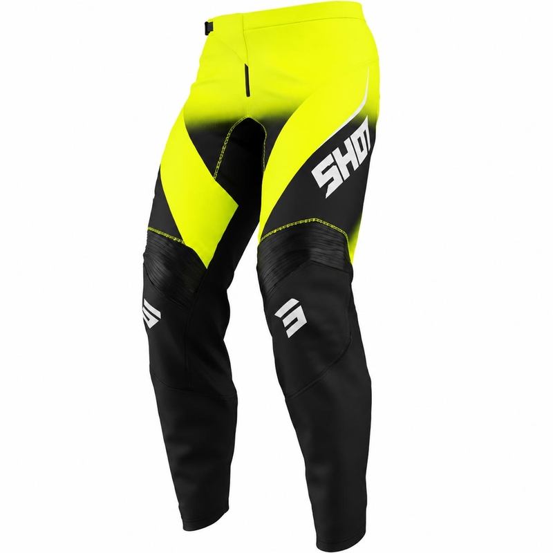 Pantaloni da motocross Shot Draw Clash giallo fluo