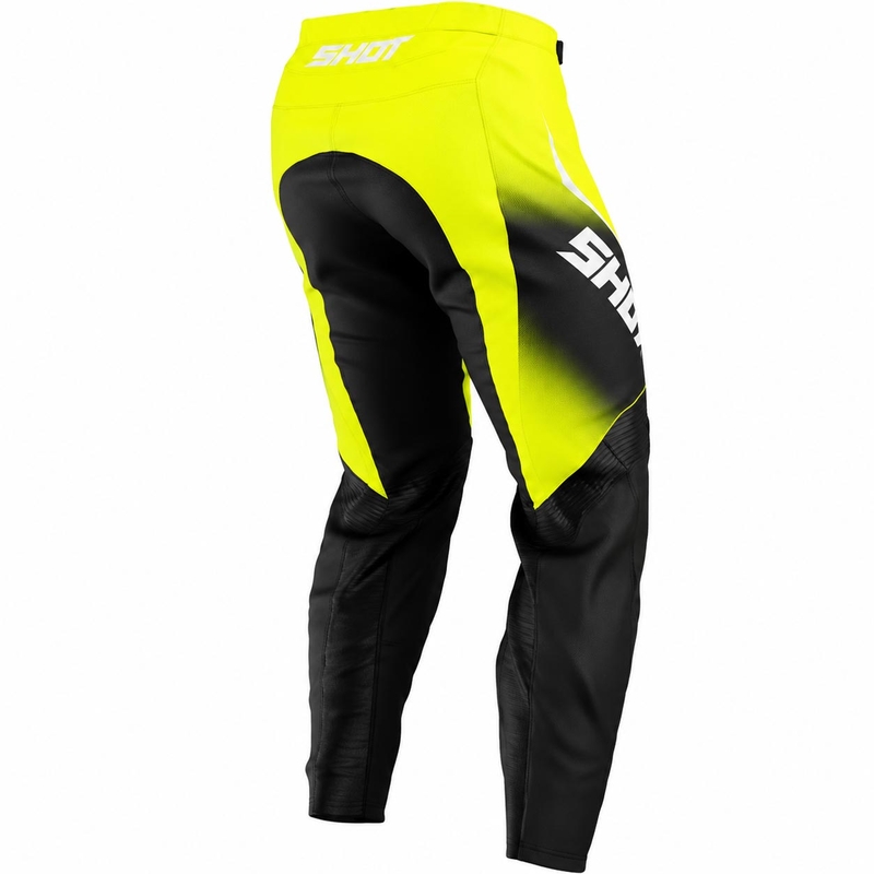 Pantaloni da motocross Shot Draw Clash giallo fluo