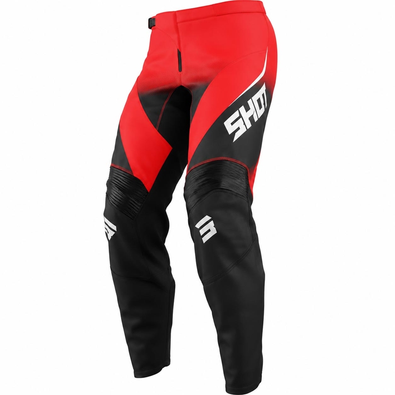 Pantaloni da motocross Shot Draw Clash rossi