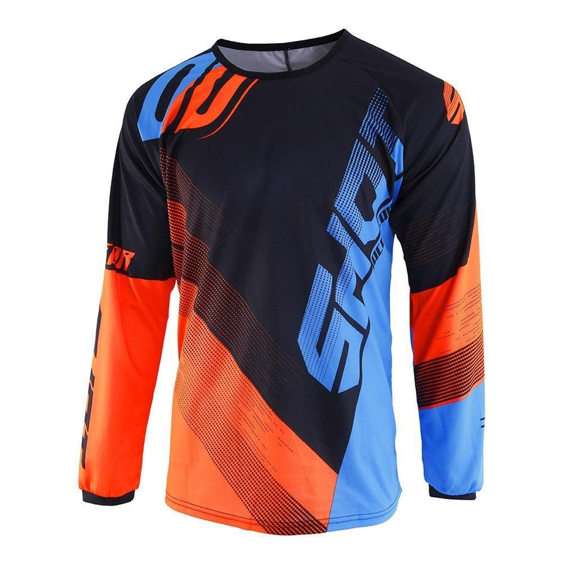 Komplet (dres + kalhoty) Shot DEVO Ultimate modro-fluo oranžový
