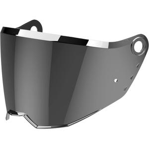 Visiera a specchio per caschi Airoh Bandit, colore argento.