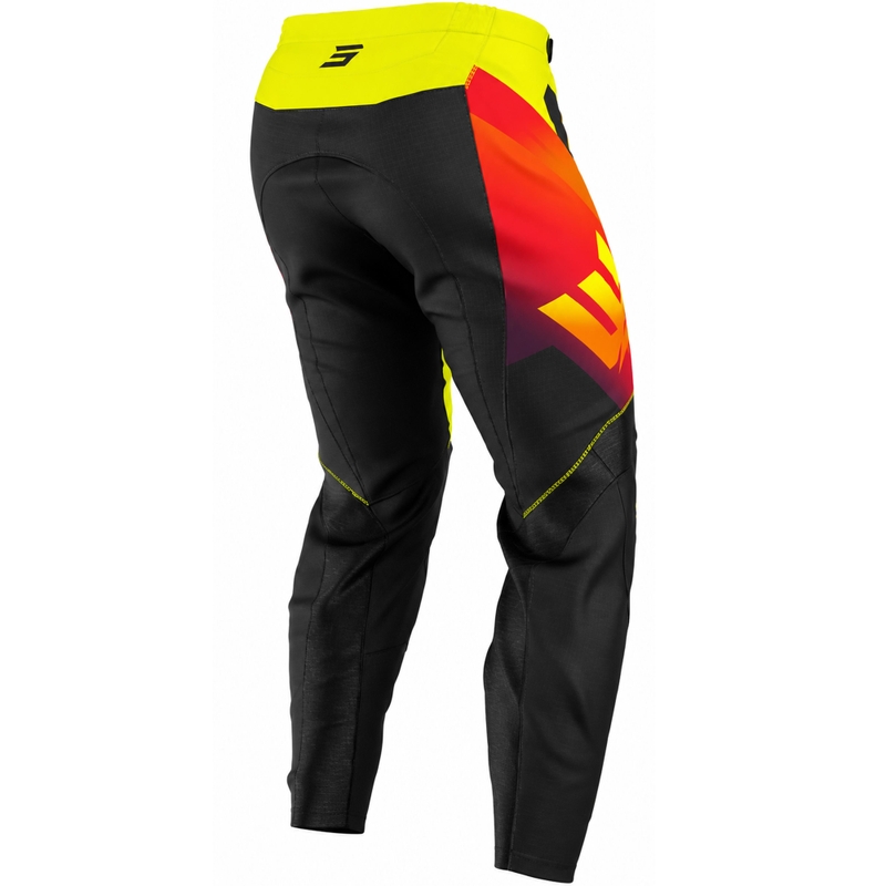Pantaloni da motocross per bambini Shot Draw Rocket, colore giallo fluo