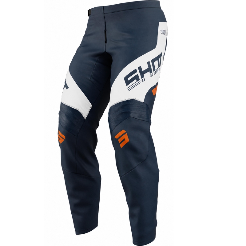 Pantaloni da motocross per bambini Shot Draw Struck, blu-arancione