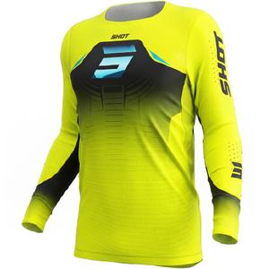 Maglia da motocross Shot Aerolite Phase giallo fluo