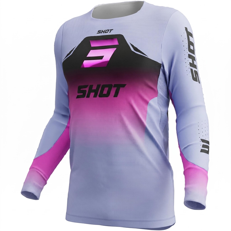 Maglia da motocross Shot Aerolite Phase viola