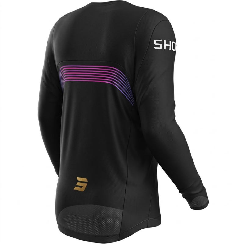 Maglia da motocross Shot Contact Kicker nera