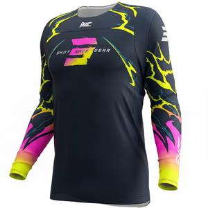 Maglia da motocross Shot Contact Rac blu