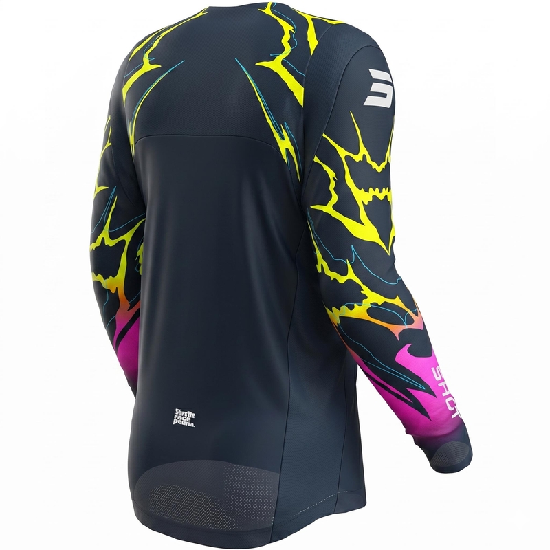 Maglia da motocross Shot Contact Rac blu