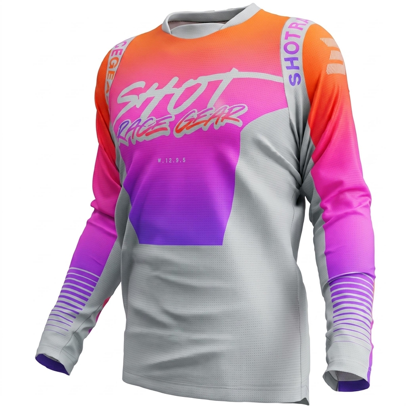 Maglia da motocross viola di Shot Devo Montana