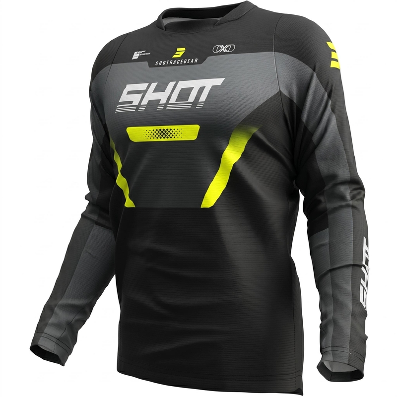 Maglia da motocross Shot Devo Struck grigia