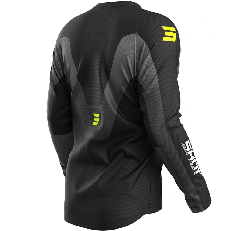 Maglia da motocross Shot Devo Struck grigia
