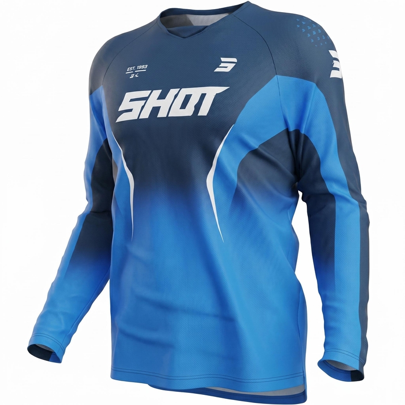 Maglia da motocross Shot Draw Clash blu