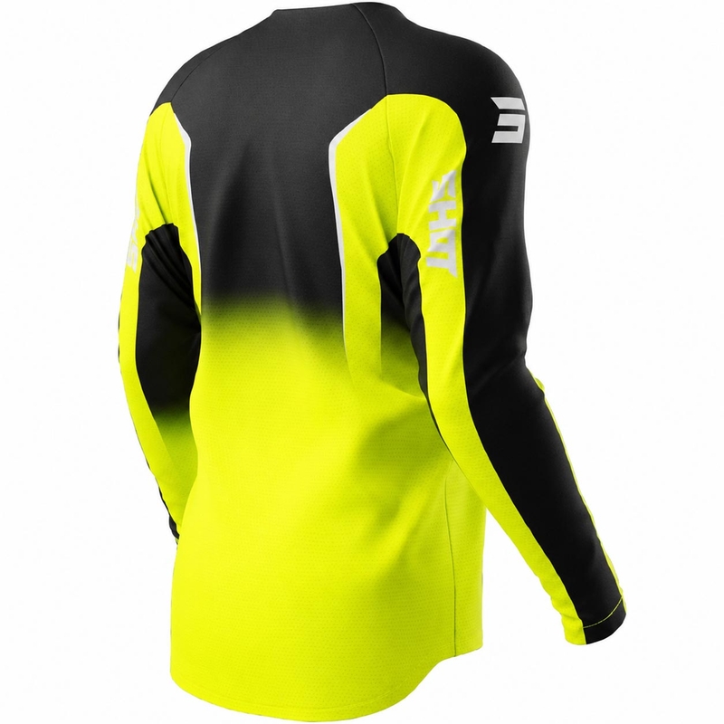 Maglia da motocross Shot Draw Clash giallo fluo