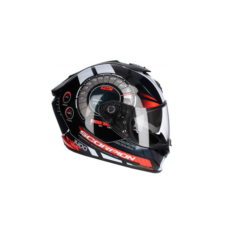 Integrální přilba Scorpion EXO-1400 Air Torque černo-červená