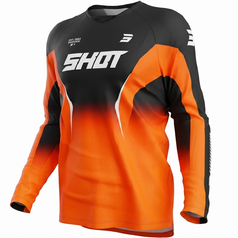 Maglia da motocross Shot Draw Clash arancione
