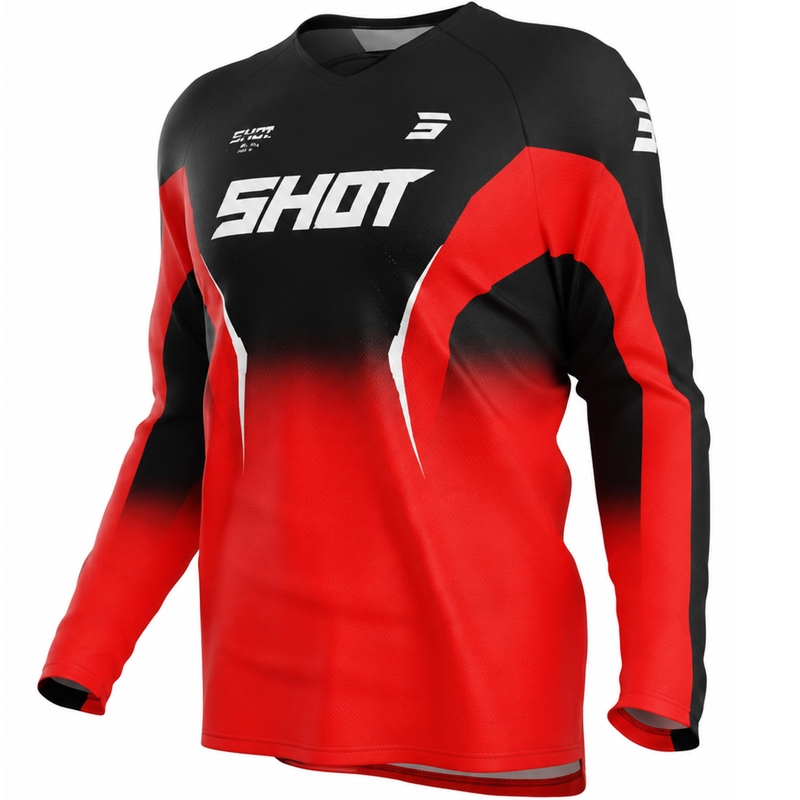 Maglia da motocross Shot Draw Clash rossa