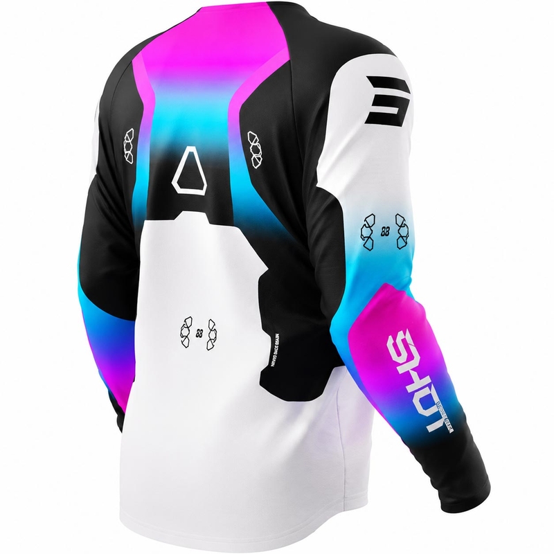 Maglia da motocross rosa Shot Draw Rocket per bambini