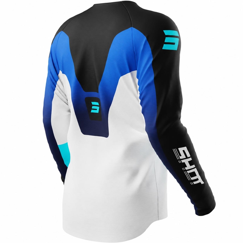 Maglia da motocross per bambini Shot Draw Struck, blu