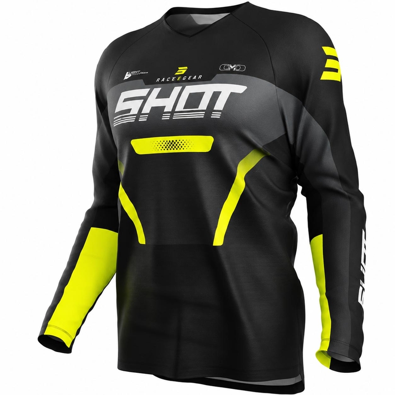 Maglia da motocross per bambini Shot Draw Struck, grigia