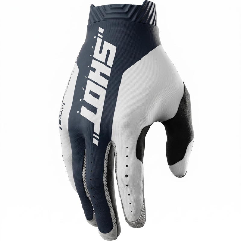 Guanti da motocross Shot Lite Skin blu