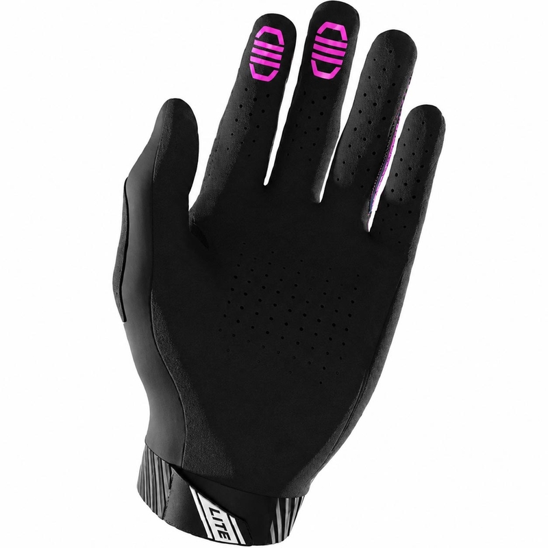 Guanti da motocross Shot Lite Skin blu-rosa