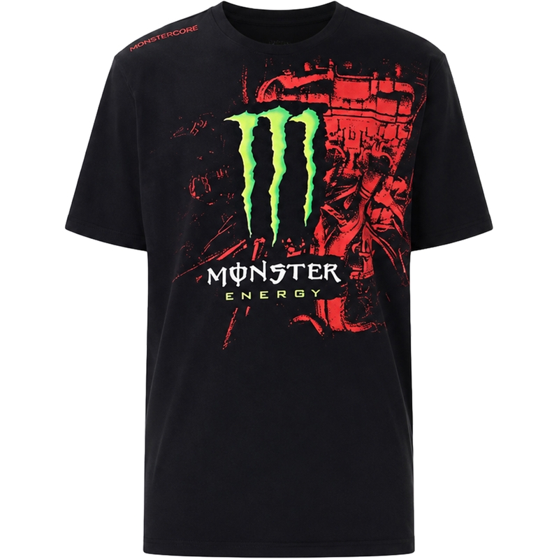 T-shirt Ducati Dual Monster nera