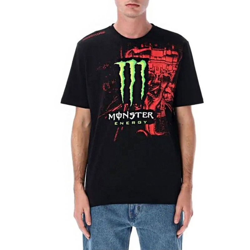 T-shirt Ducati Dual Monster nera